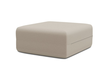 Pouf non convertible et modulable - Tissu lisse Beige