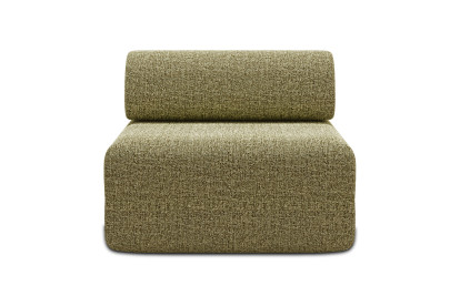 Fauteuil non convertible et modulable - Tissu tweed Vert