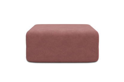 Pouf non convertible et modulable - Velours côtelé Rose