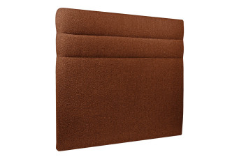 Tête de lit 150 cm Lignes - Tissu Bouclette Terracotta