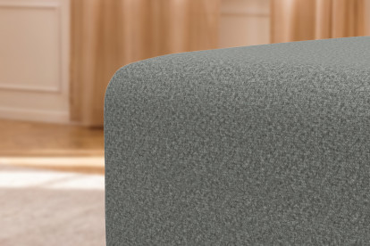 Pouf non convertible et modulable - Tissu lisse Gris