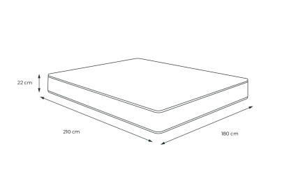 Matelas 180x210 cm Mémoire de forme - Actimemo Life