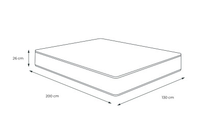 Matelas 130x200 cm Mémoire de forme - Actimemo Zen