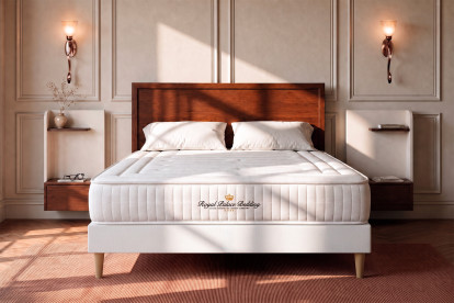 Ensemble Matelas Sommier 160x190 cm - Sommier Blanc (en kit) - Lancaster