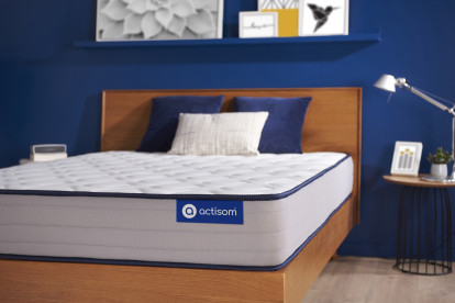 Matelas 90x200 cm Ressorts ensachés et Mémoire de forme - Actiflex Form