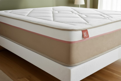 Ensemble Matelas Sommier 160x200 cm - 2 Sommiers Blanc - Le Soyeux