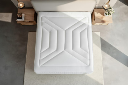 Matelas 140x190 cm Ressorts ensachés et Mémoire de forme - Vingt-Quatre PLUS