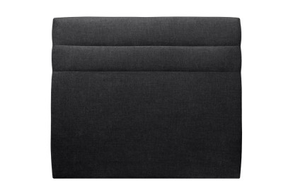 Tête de lit 150 cm Lignes - Tissu Toile Natté Noir