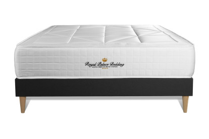Ensemble Matelas Sommier 120x200 cm - Sommier Noir (en kit) - Windsor