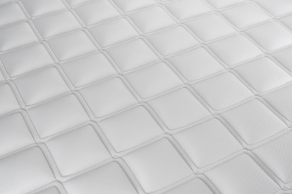 Ensemble Matelas Sommier 90x200 cm - Sommier Blanc (en kit) - Vitalmemo Back