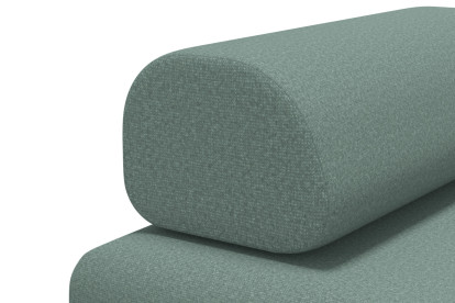 Méridienne convertible et modulable - Tissu lisse Vert