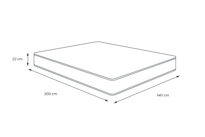 Matelas 140x200 cm Latex et mémoire de forme - Actilatex Sleep