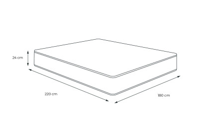 Matelas 180x220 cm Mémoire de forme - Active