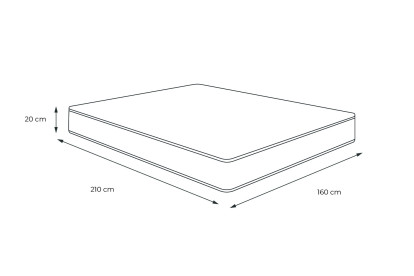 Matelas 160x210 cm Mémoire de forme - Actimemo Touch