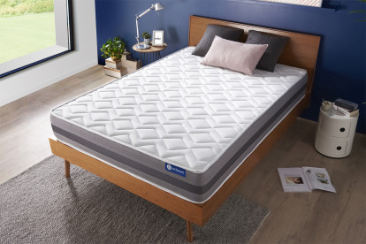 Matelas 90x190 cm Ressorts ensachés et Mémoire de forme - Actiflex Relax