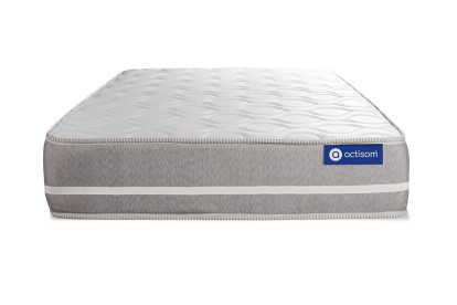 Ensemble Matelas Sommier 80x190 cm - Sommier Blanc (en kit) - Actiflex Touch