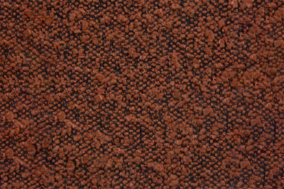 Lit coffre 140x190 cm avec Tête de lit capitonnée - Tissu Bouclette Terracotta