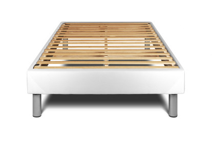 Ensemble Matelas Sommier 120x190 cm - Sommier Blanc (en kit) - Vitalspring Zen