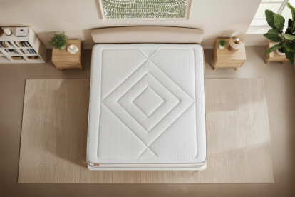 Ensemble Matelas Sommier 180x200 cm - 2 Sommiers Blanc - Le Paisible
