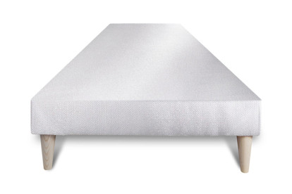 Ensemble Matelas Sommier 90x200 cm - Sommier Blanc (déjà monté) - Buckingham