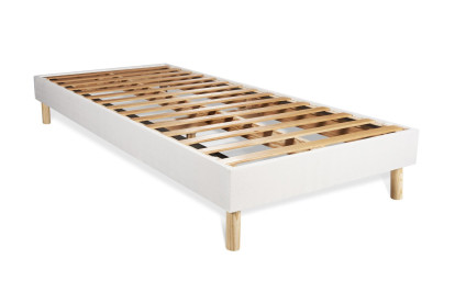 Ensemble Matelas Sommier 80x190 cm - Sommier Blanc (en kit) - Actiflex Dream