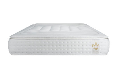 Pack lit complet 160x200 cm - Matelas + 2 Sommiers Blancs + 2 oreillers + Couette - Vingt-Quatre PLUS