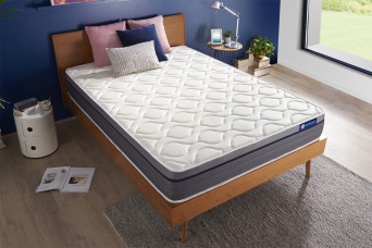 Matelas 90x200 cm Ressorts ensachés et Mémoire de forme - Actiflex Zen