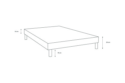 Lit 90x190 cm - Sommier à lattes H29 cm + tête de lit tapissée - Tissu Velours Gris Anthracite