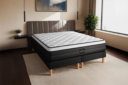Matelas 80x190 cm Ressorts ensachés et Mémoire de forme - Suite