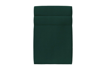 Lit 90x190 cm - Sommier à lattes H29 cm + tête de lit à lignes - Tissu Velours Vert