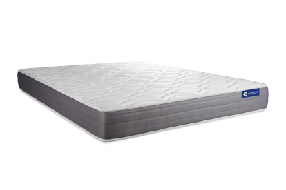 Ensemble Matelas Sommier 180x200 cm - Sommier Blanc (en kit) - Actilatex Dream