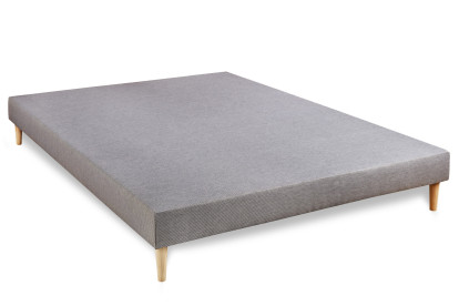 Ensemble Matelas Sommier 140x200 cm - Sommier Gris (déjà monté) - Trente