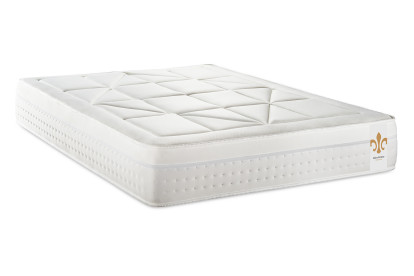 Pack lit complet 140x200 cm - Matelas + Sommier Blanc (en kit) + 2 oreillers + Couette - Vingt-Huit