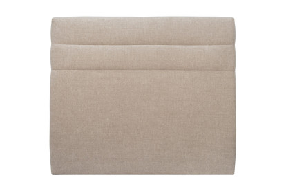 Tête de lit 150 cm Lignes - Tissu Toile Natté Beige Brun