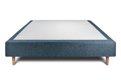 Sommier Tapissier 160x200 cm - H35 cm - Bouclette - Bleu