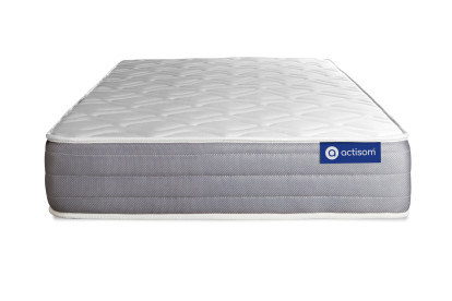 Ensemble Matelas Sommier 90x200 cm - Sommier Gris (en kit) - Actilatex Dream