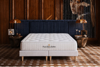 Ensemble Matelas Sommier 180x200 cm - Sommier Blanc (déjà monté) - Buckingham