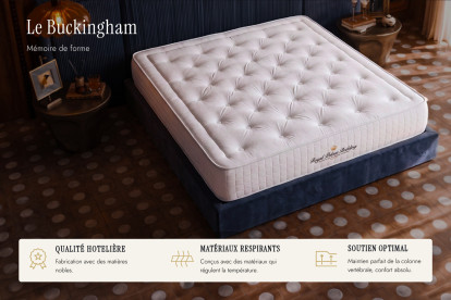 Matelas 150x190 cm Mémoire de forme - Buckingham