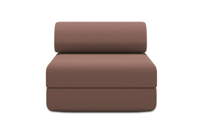 Fauteuil convertible et modulable, mousse écologique et assise ferme - Tissu lisse Terracotta