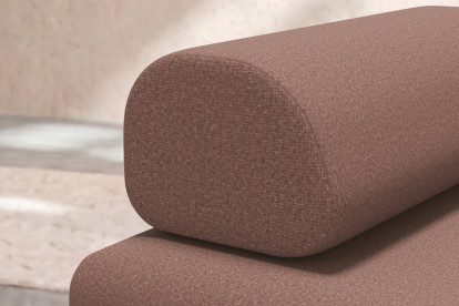 Fauteuil convertible et modulable, mousse écologique et assise ferme - Tissu lisse Terracotta