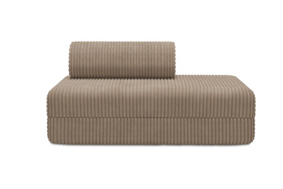 Canapé 2 places convertible et modulable, mousse écologique et assise ferme - Velours côtelé XL Marron