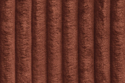 Canapé 3 places non convertible et modulable - Velours côtelé XL Terracotta