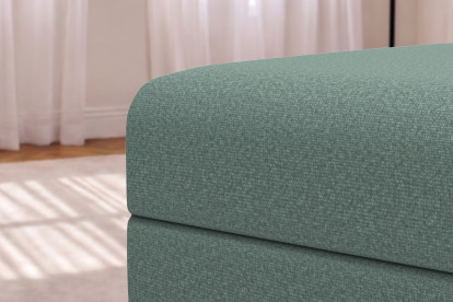 Pouf convertible et modulable, mousse écologique et assise ferme  - Tissu lisse Vert