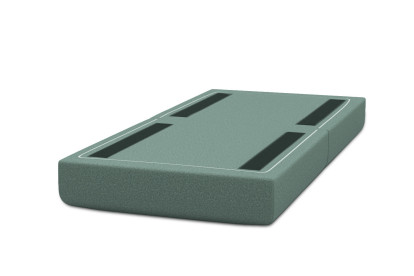 Pouf convertible et modulable, mousse écologique et assise ferme  - Tissu lisse Vert