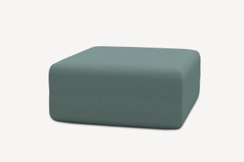 Pouf non convertible et modulable - Tissu lisse Vert