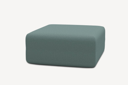 Pouf non convertible et modulable - Tissu lisse Vert
