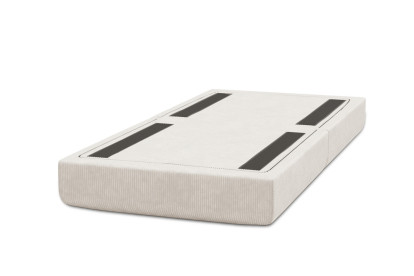 Pouf convertible et modulable, mousse écologique et assise ferme  - Velours côtelé Blanc