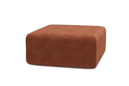 Pouf non convertible et modulable - Velours côtelé Terracotta