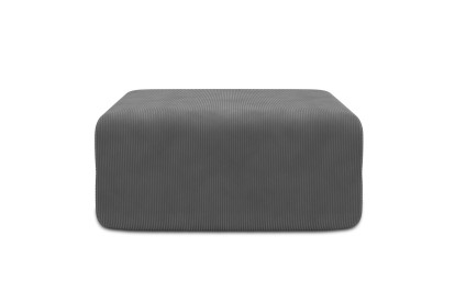 Pouf non convertible et modulable - Velours côtelé Gris