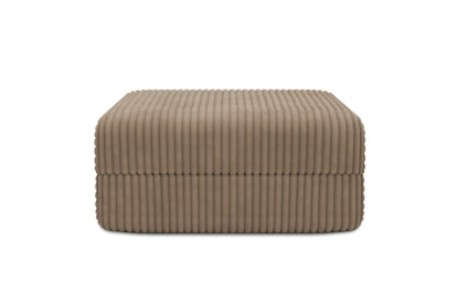 Pouf convertible et modulable, mousse écologique et assise ferme  - Velours côtelé XL Marron